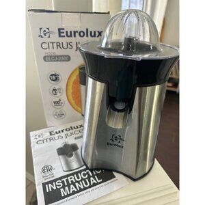 Eurolux ELCJ-2300 Electric Orange Juice Squeezer Stainless Steel Easy Clean 100W